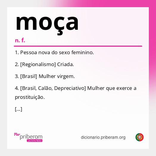 Significado de moça